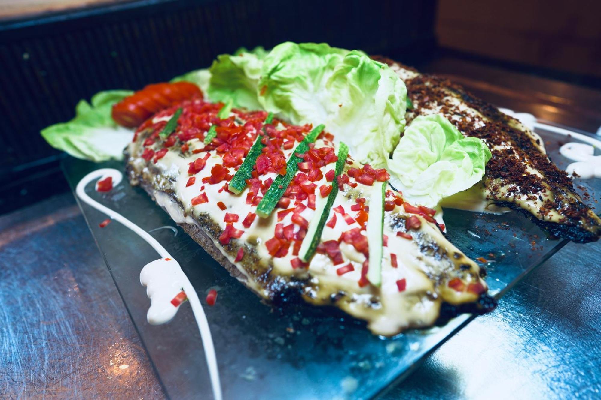 Alhambra Thalasso Hammamet Exterior foto Aubergine with tahini